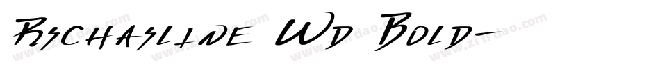 Rschasline Wd Bold字体转换